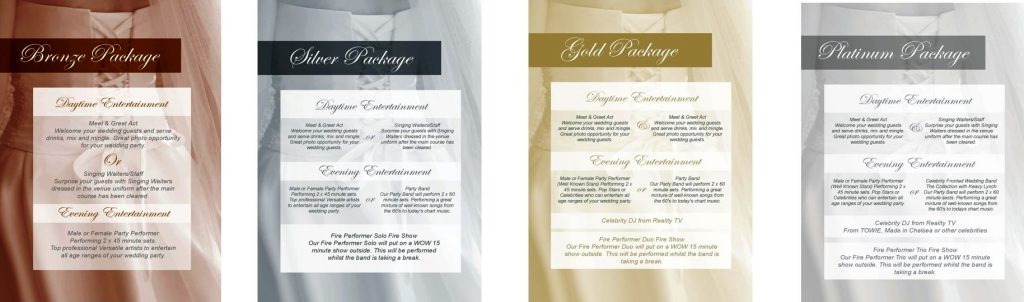 High-End & Luxury Wedding Entertainment Packages